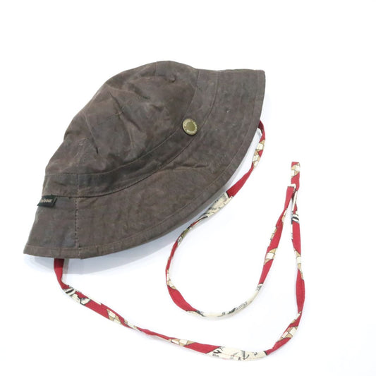 GUCCI x Barbour Waxed Cotton Limited Bucket Hat Brown Size M