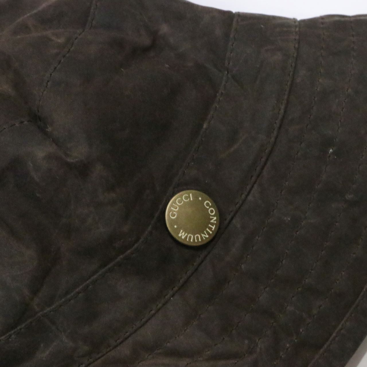 GUCCI x Barbour Waxed Cotton Limited Bucket Hat Brown Size M