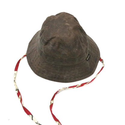 GUCCI x Barbour Waxed Cotton Limited Bucket Hat Brown Size M