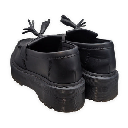 Dr.Martens V Adrian Quad Mono Tassel Vegan Black Loafers Size UK7