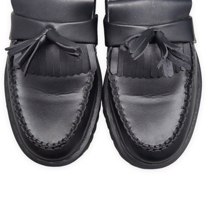 Dr.Martens V Adrian Quad Mono Tassel Vegan Black Loafers Size UK7