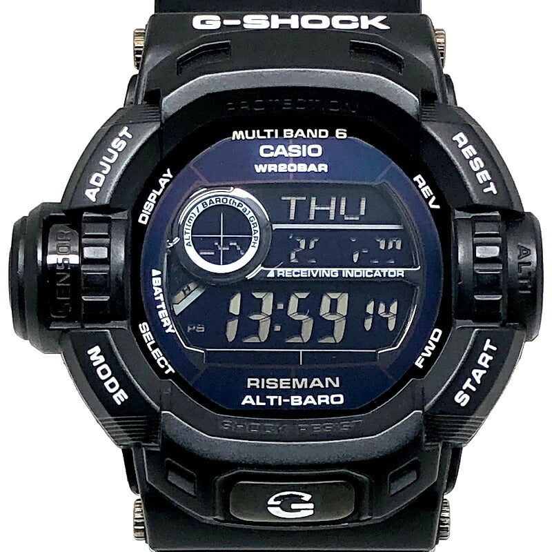 G-SHOCK GW-9200BWJ-1 Riseman Twin Watch Black Size ONE SIZE