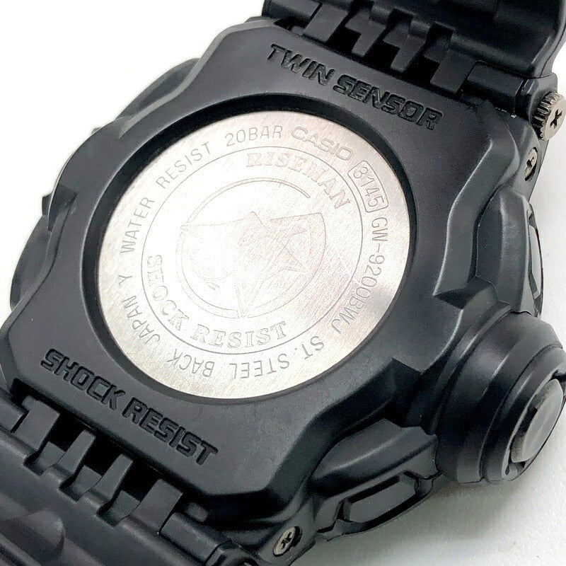 G-SHOCK GW-9200BWJ-1 Riseman Twin Watch Black Size ONE SIZE