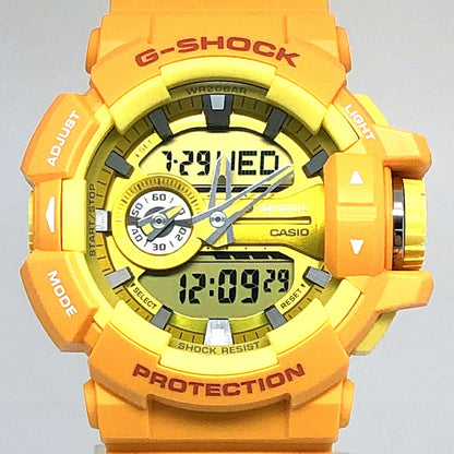 G-SHOCK GA-400A-9A Rotary Switch Matte Yellow Watch Size ONE SIZE