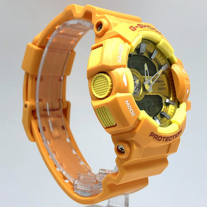 G-SHOCK GA-400A-9A Rotary Switch Matte Yellow Watch Size ONE SIZE
