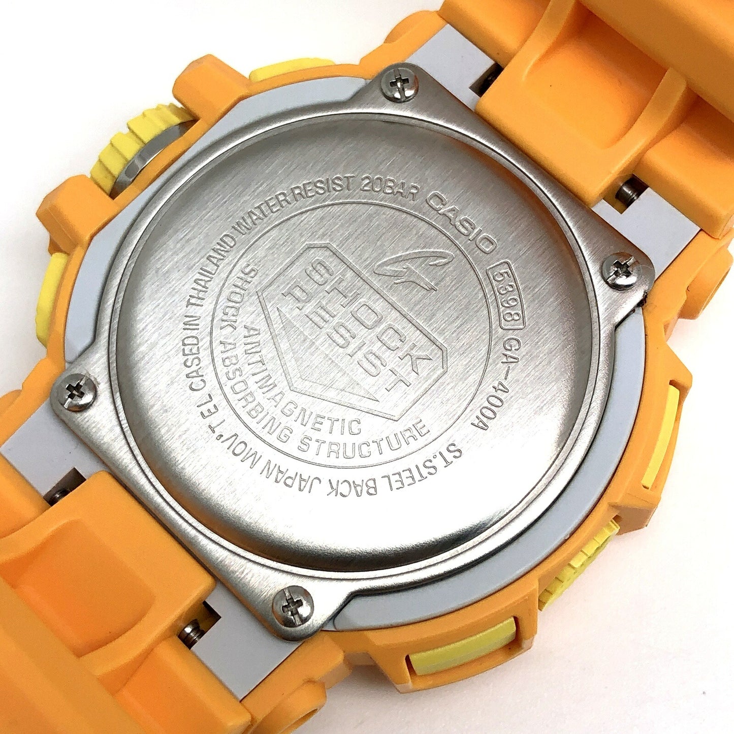 G-SHOCK GA-400A-9A Rotary Switch Matte Yellow Watch Size ONE SIZE