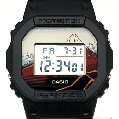 G-SHOCK Hokusai Fuji Black DW-5600 Watch Size ONE SIZE