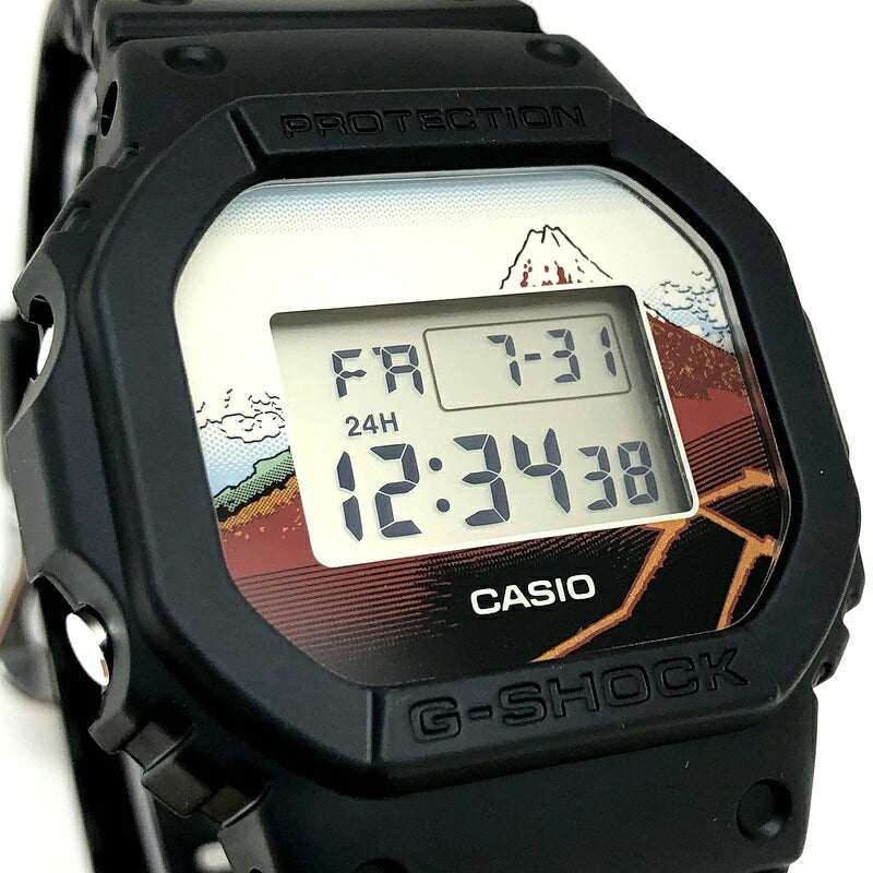 G-SHOCK Hokusai Fuji Black DW-5600 Watch Size ONE SIZE