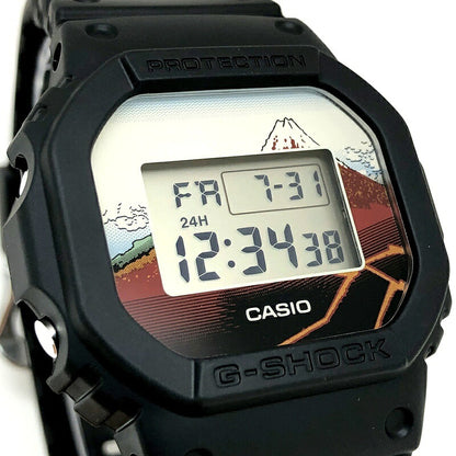G-SHOCK Hokusai Fuji Black DW-5600 Watch Size ONE SIZE