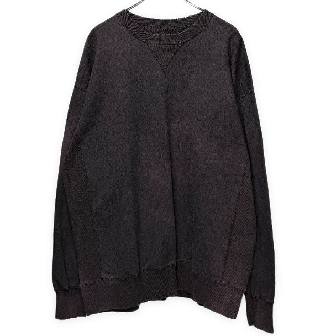 DENHAM A IN UCRAFT Distressed Sweatshirt Size L