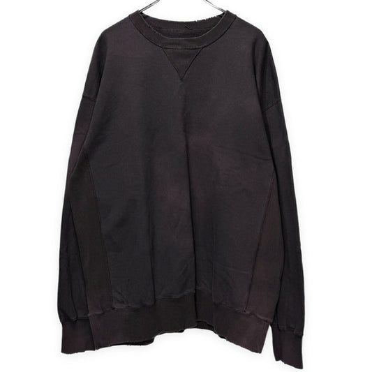DENHAM A IN UCRAFT Distressed Sweatshirt Size L