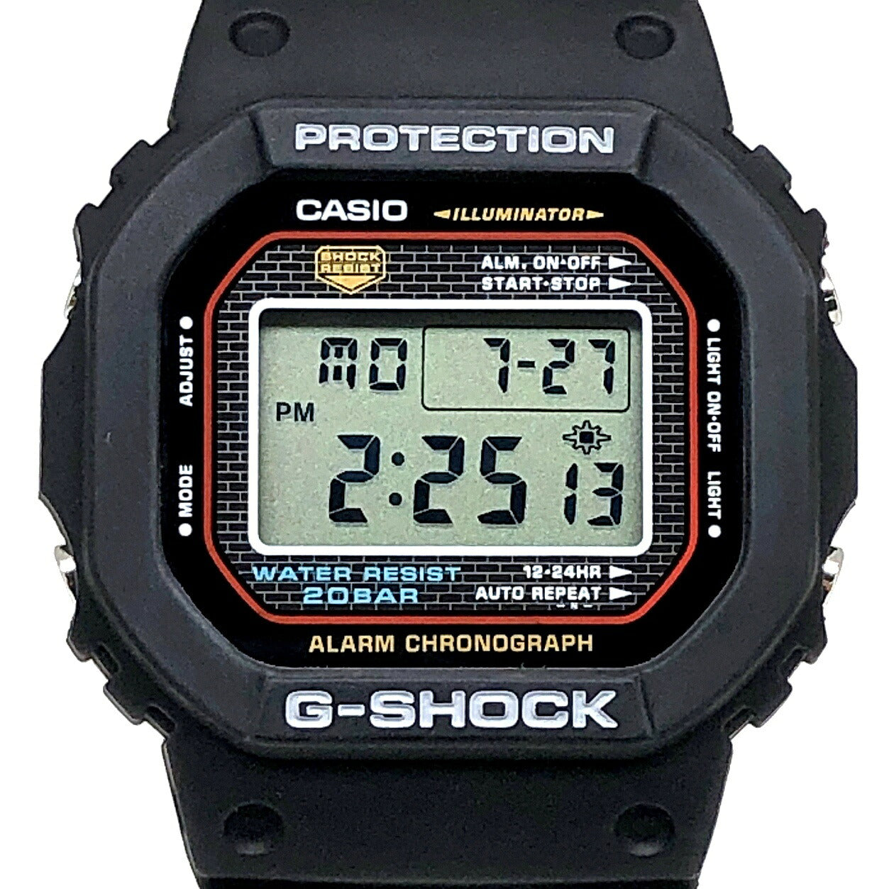 G-SHOCK DW-5000-1 Reissue Screw Back EL Watch Size ONE SIZE