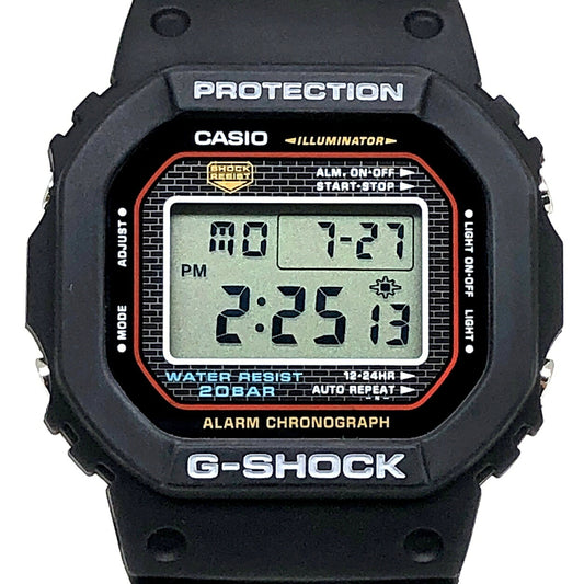 G-SHOCK DW-5000-1 Reissue Screw Back EL Watch Size ONE SIZE