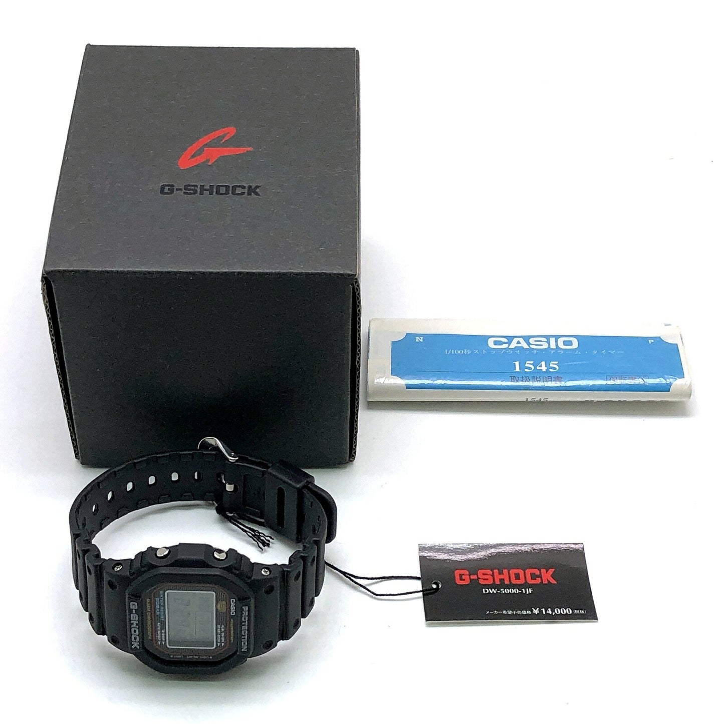 G-SHOCK DW-5000-1 Reissue Screw Back EL Watch Size ONE SIZE