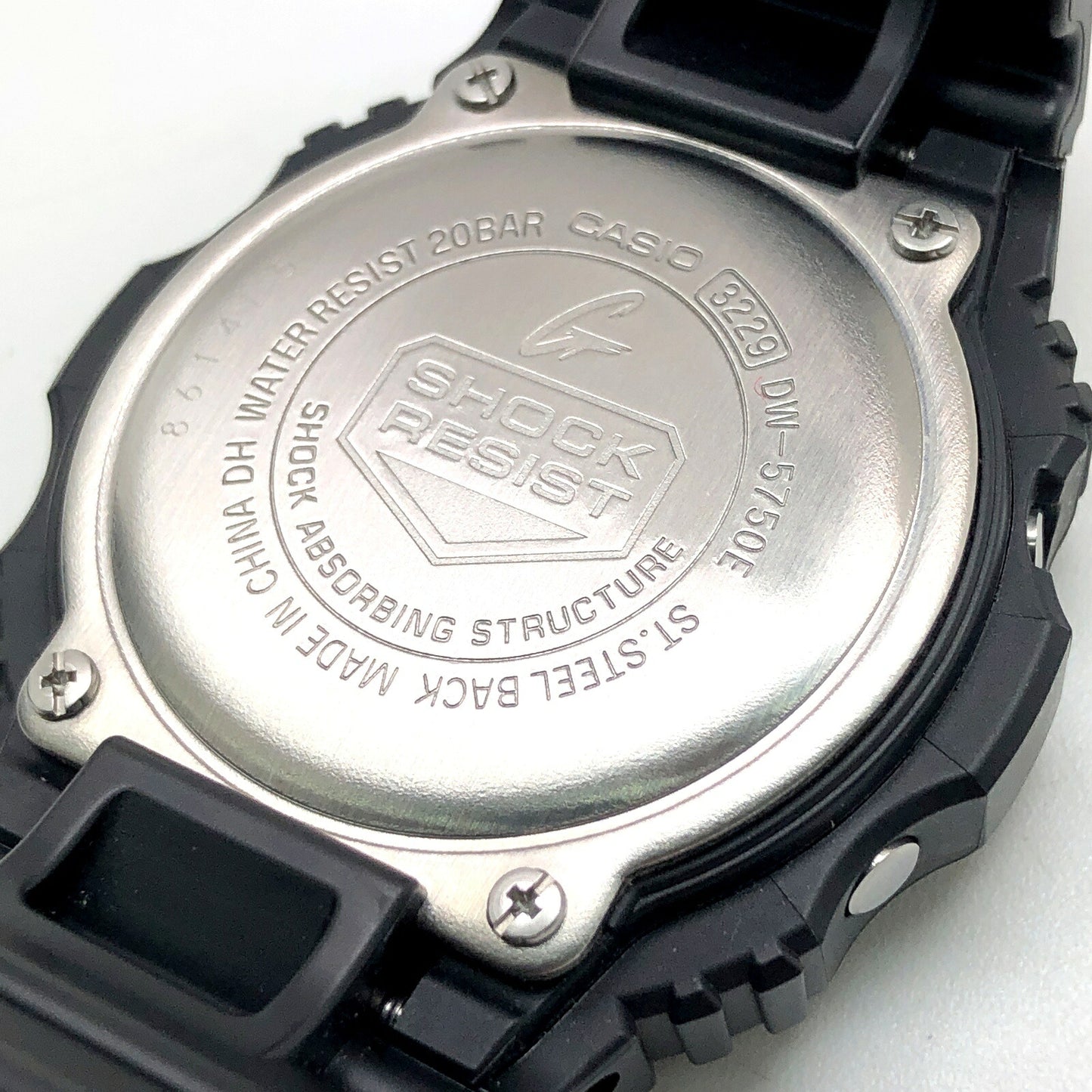 G-SHOCK DW-5750E-1 Reissue Sting Face Watch Size ONE SIZE