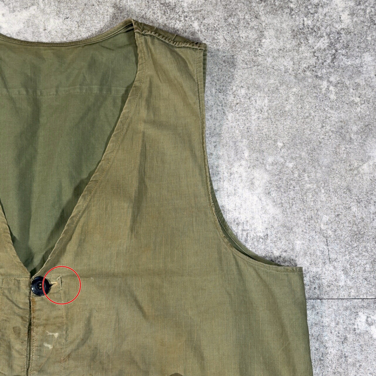 Unknown 50s Vintage Leather Patch Hunting Vest Green Size L