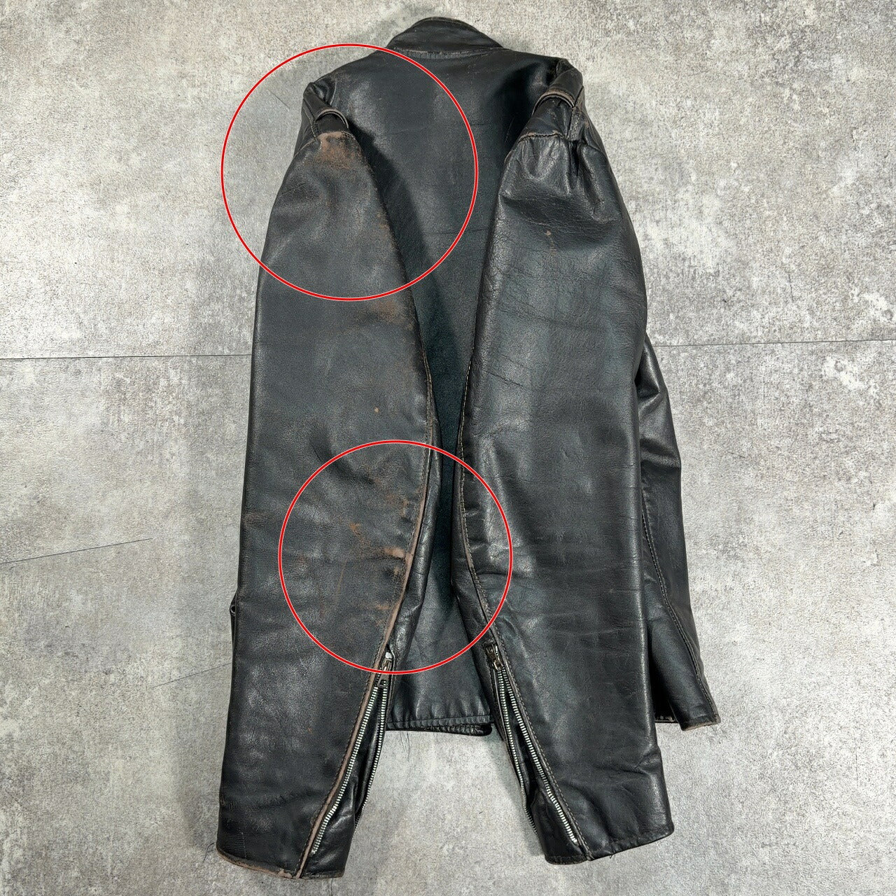 KIRK'S Vintage Single Rider Leather Jacket Black Size M