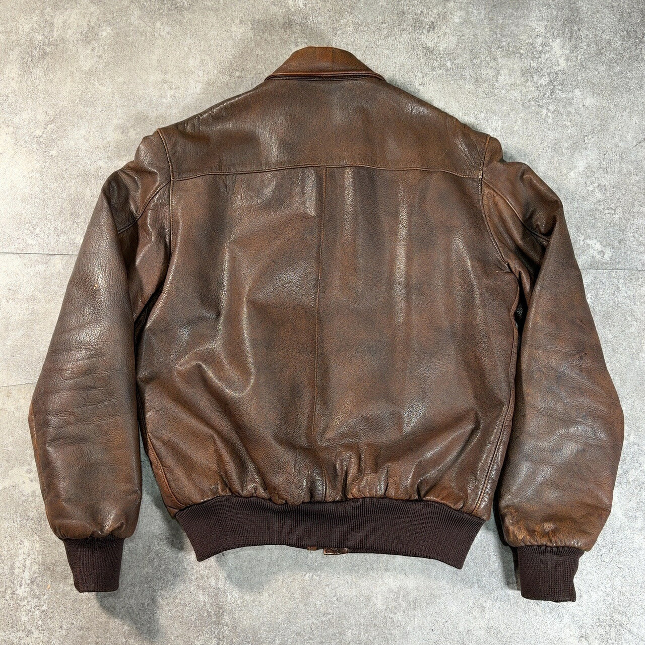 L.L.Bean 80s A-2 Leather Flight Jacket Brown Size 40R