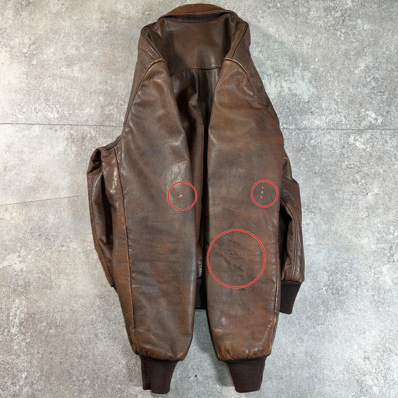 L.L.Bean 80s A-2 Leather Flight Jacket Brown Size 40R