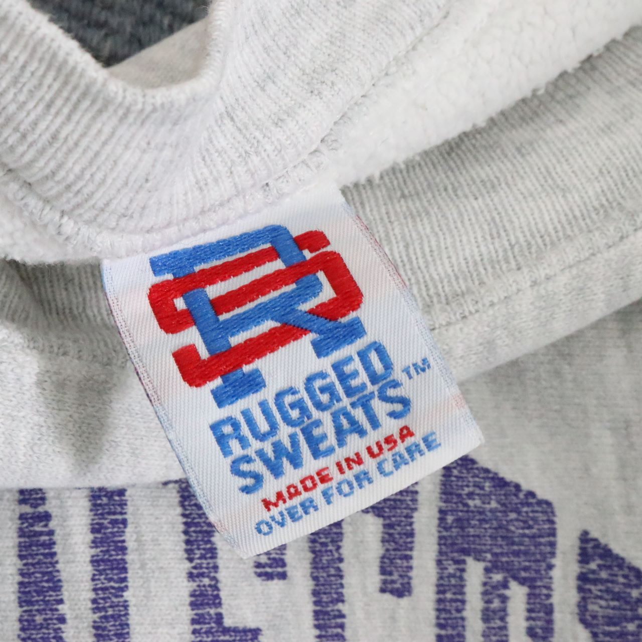 RUGGED SWEATS 90s Vintage USA Cotton Sweatshirt Gray Size M