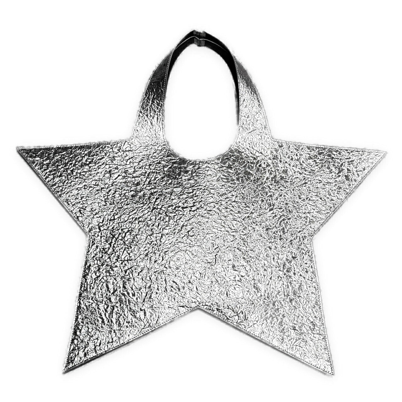 COPERNI Silver Foil Star Leather Tote Bag Size ONE SIZE