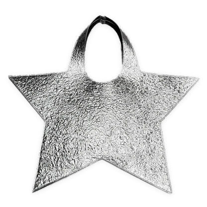 COPERNI Silver Foil Star Leather Tote Bag Size ONE SIZE