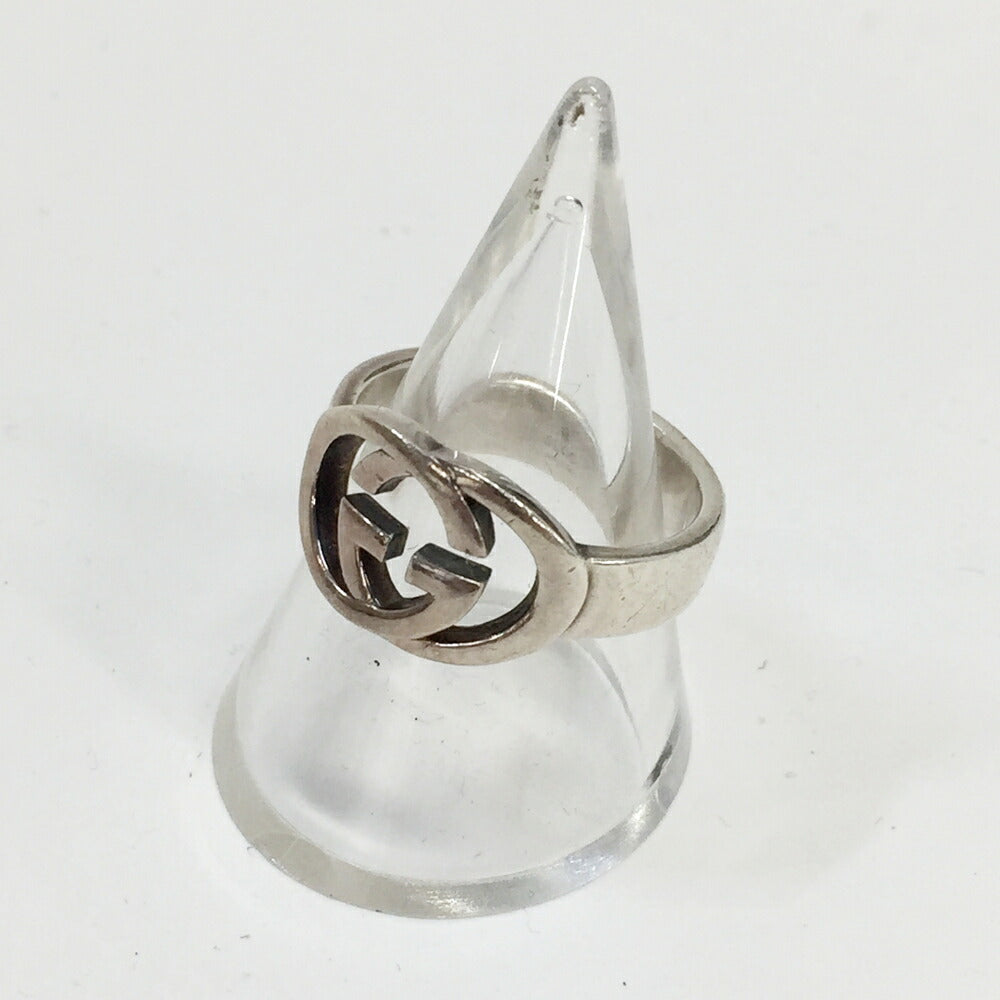 GUCCI Interlocking G Silver Ring Size ONE SIZE