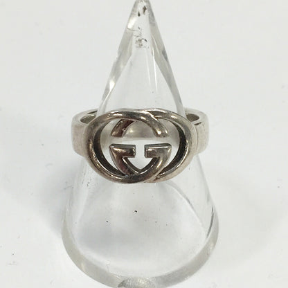 GUCCI Interlocking G Silver Ring Size ONE SIZE