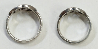 GUCCI Interlocking G Silver Ring Size ONE SIZE