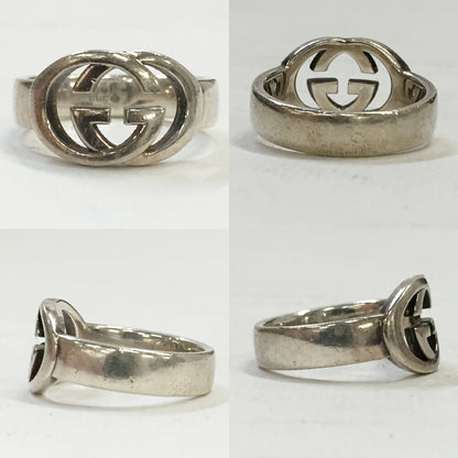 GUCCI Interlocking G Silver Ring Size ONE SIZE