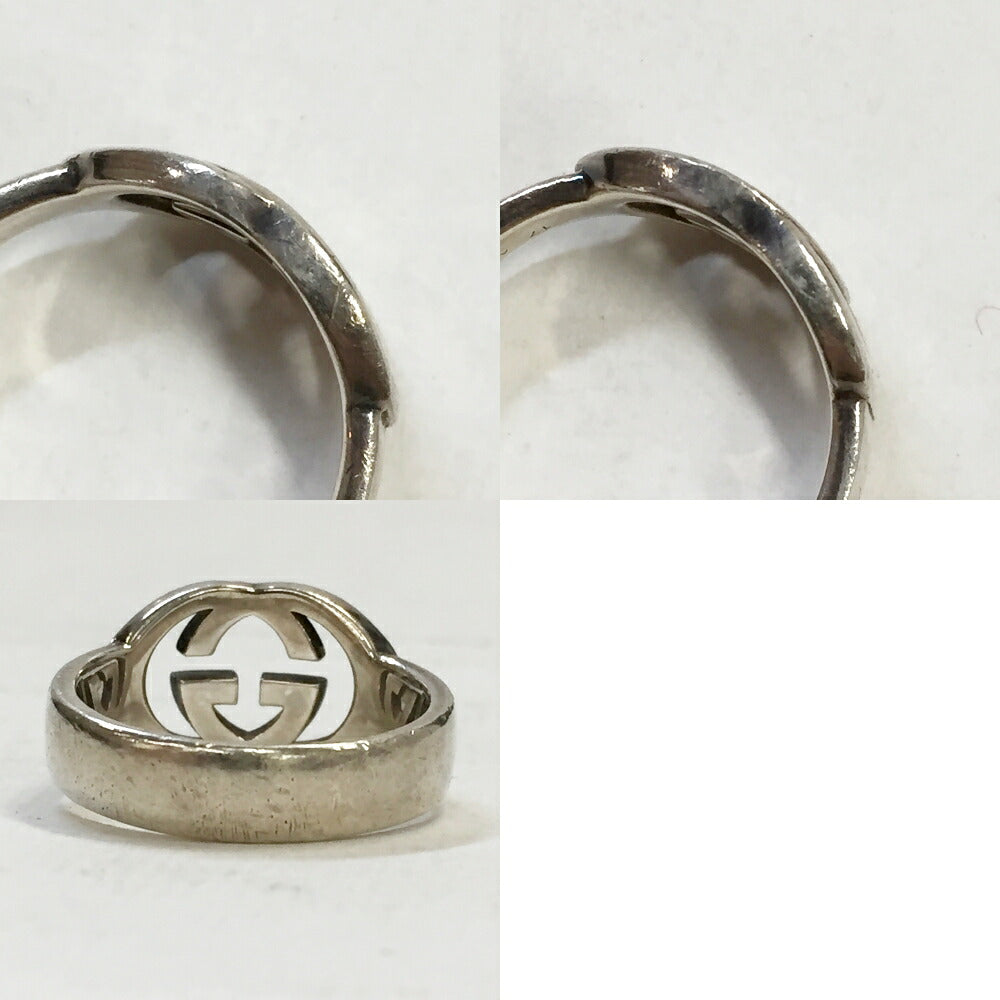 GUCCI Interlocking G Silver Ring Size ONE SIZE