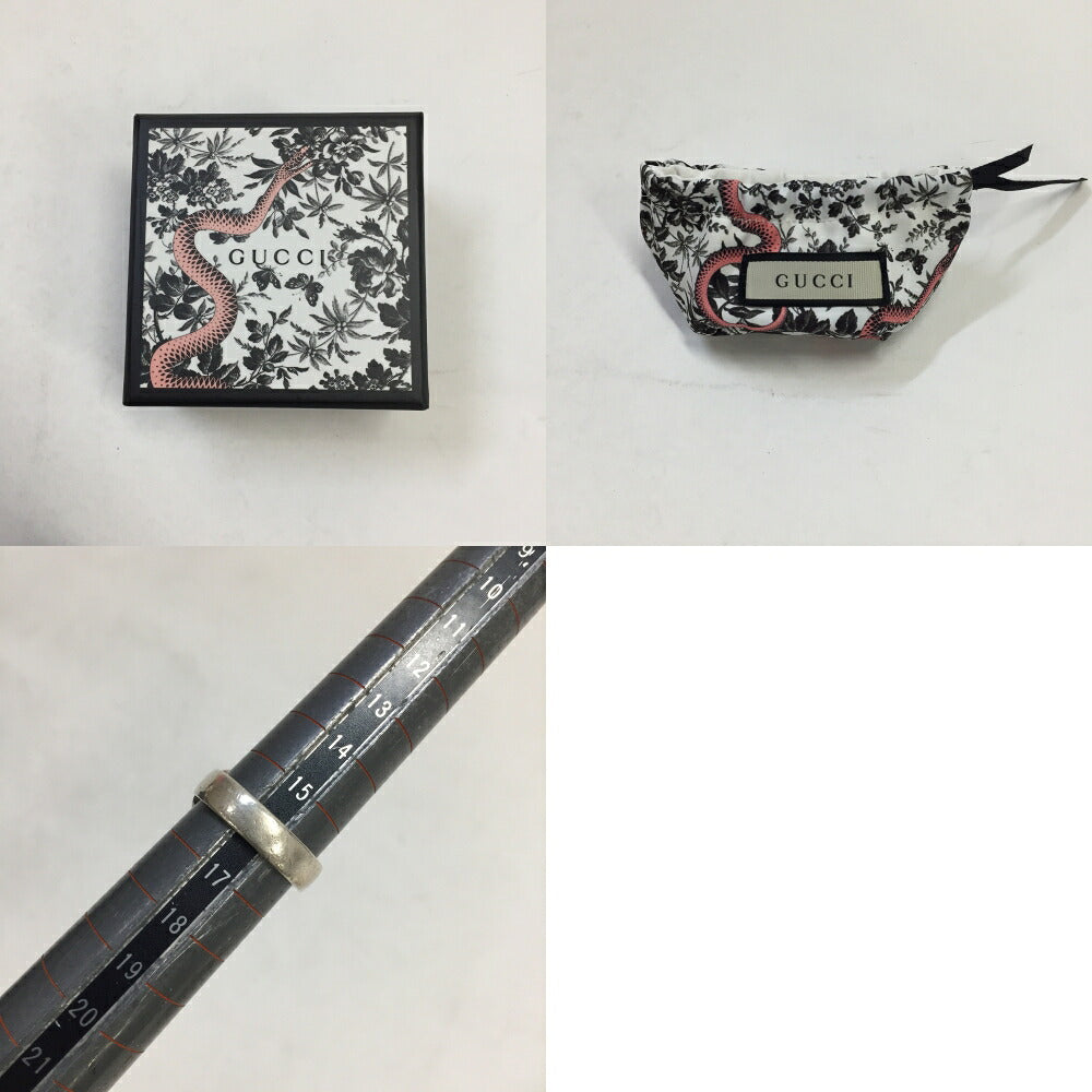 GUCCI Interlocking G Silver Ring Size ONE SIZE