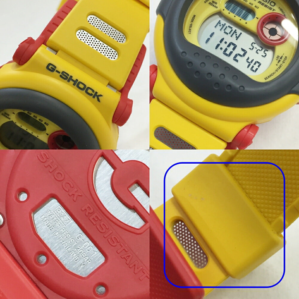 CASIO G-SHOCK G-001-9DR Yellow/Red Watch Size ONE SIZE