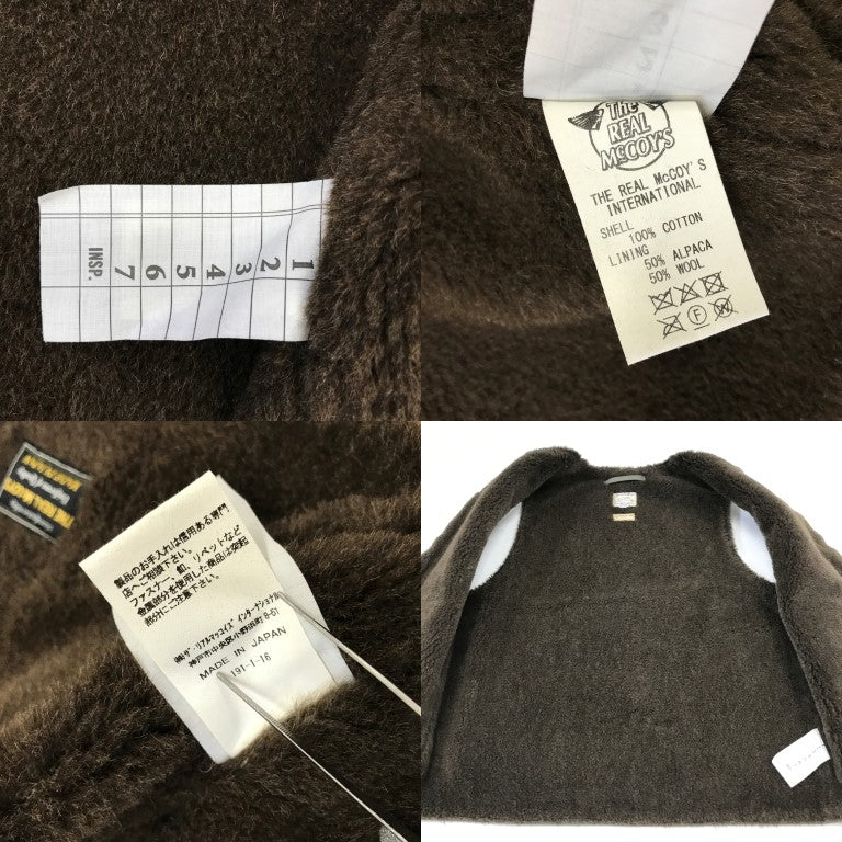 THE REAL McCOY Khaki Deck Vest Size 38