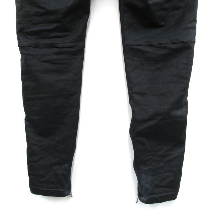 Danke Schon Coated Zip Cargo Pants Black Size 34