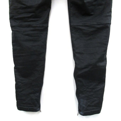 Danke Schon Coated Zip Cargo Pants Black Size 34