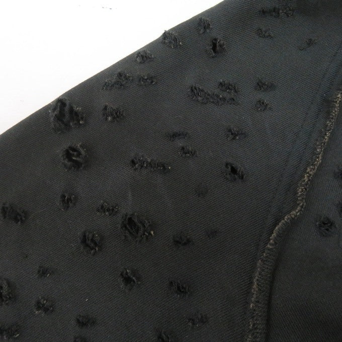FAF(FAKE ASS FLOWERS) Damaged Zip Hoodie Black Size M