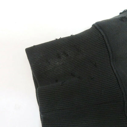 FAF(FAKE ASS FLOWERS) Damaged Zip Hoodie Black Size M
