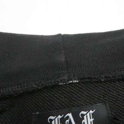 FAF(FAKE ASS FLOWERS) Damaged Zip Hoodie Black Size M