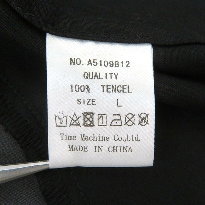 ALDIES Black Ying Yang Long Sleeve Shirt Size L