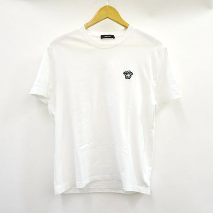 VERSACE Medusa Embroidered S/S T-Shirt White Size M