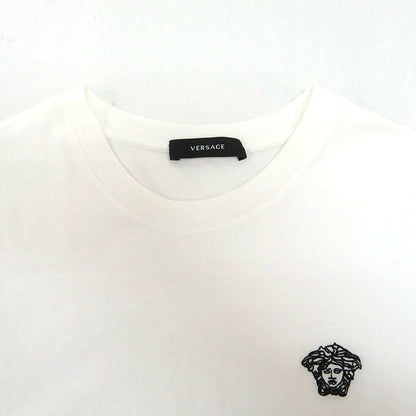 VERSACE Medusa Embroidered S/S T-Shirt White Size M