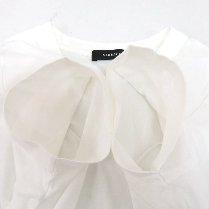 VERSACE Medusa Embroidered S/S T-Shirt White Size M