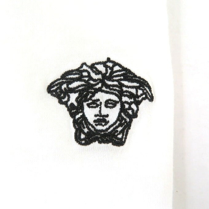 VERSACE Medusa Embroidered S/S T-Shirt White Size M