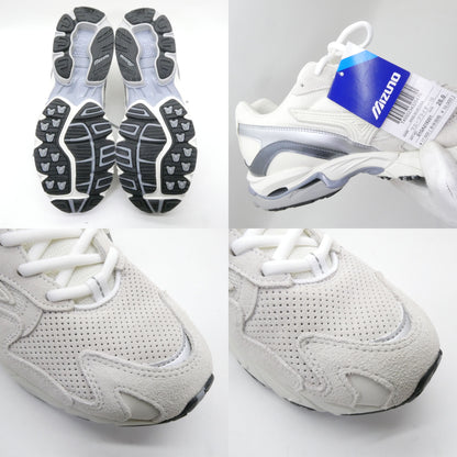 MIZUNO WAVE RIDER 10 White Grey Sneakers