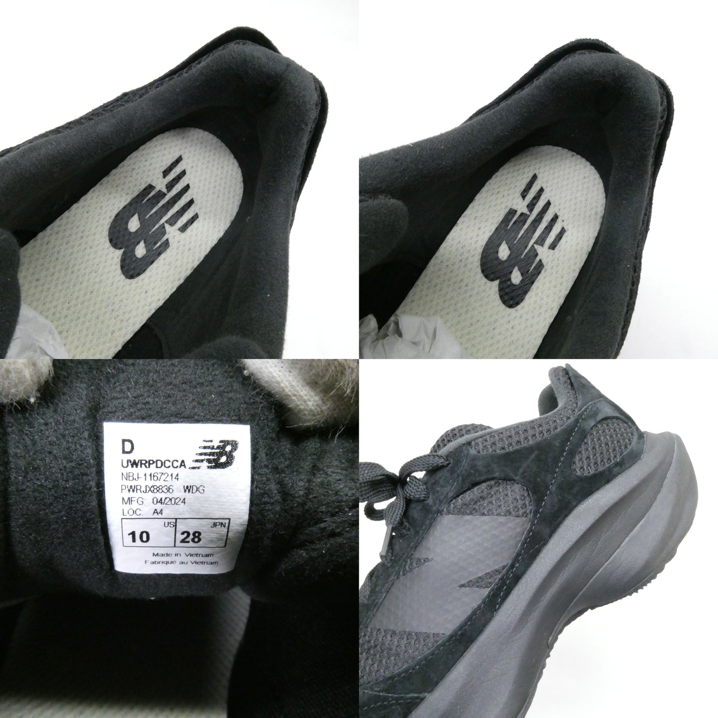 New Balance Warped Runner Black Sneakers