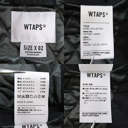 WTAPS 18SS Nylon Bench Jacket Gray Size 02