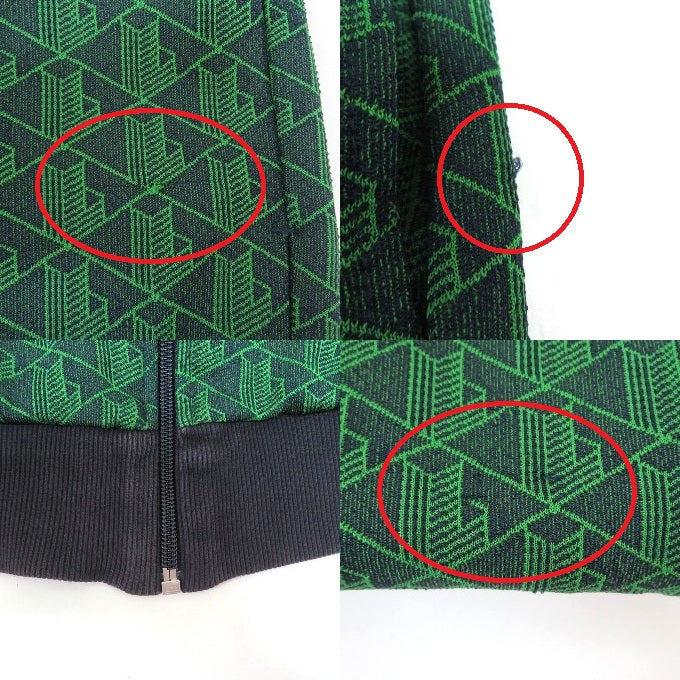 LACOSTE Monogram Jacquard Track Jacket Green Size US