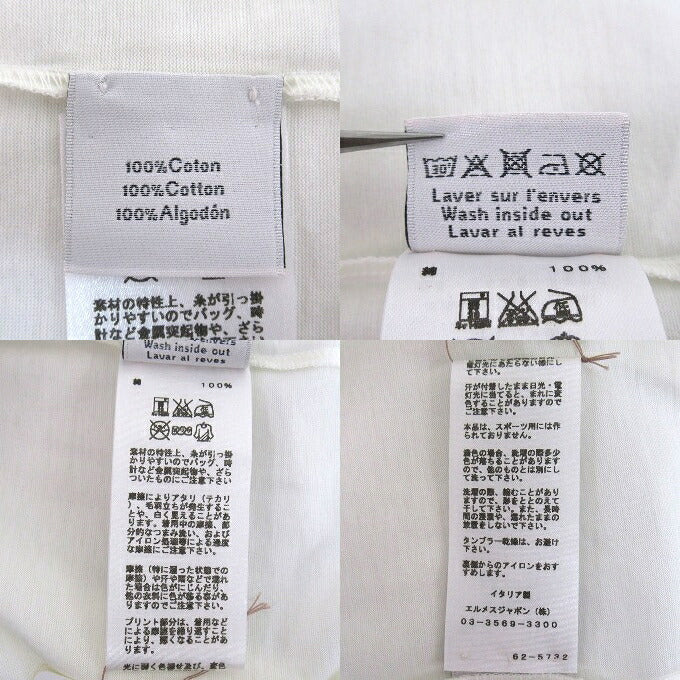 HERMES The Nature of Men S/S Tee White Size M