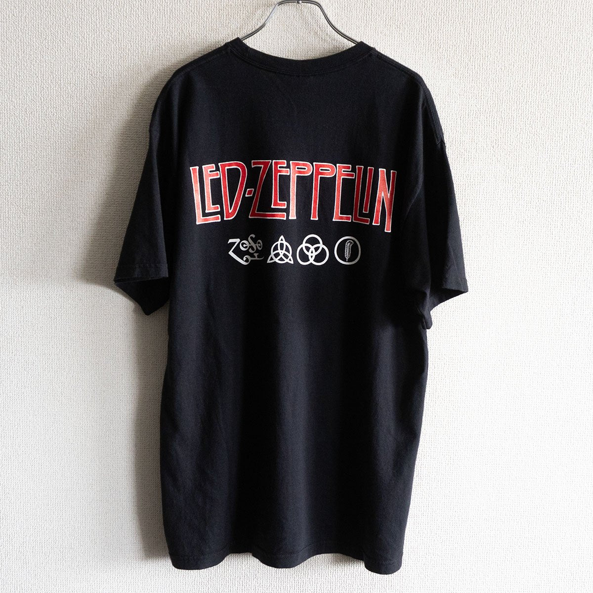 LED ZEPPELIN T 00S Led Zeppelin T-shirt Red Size L